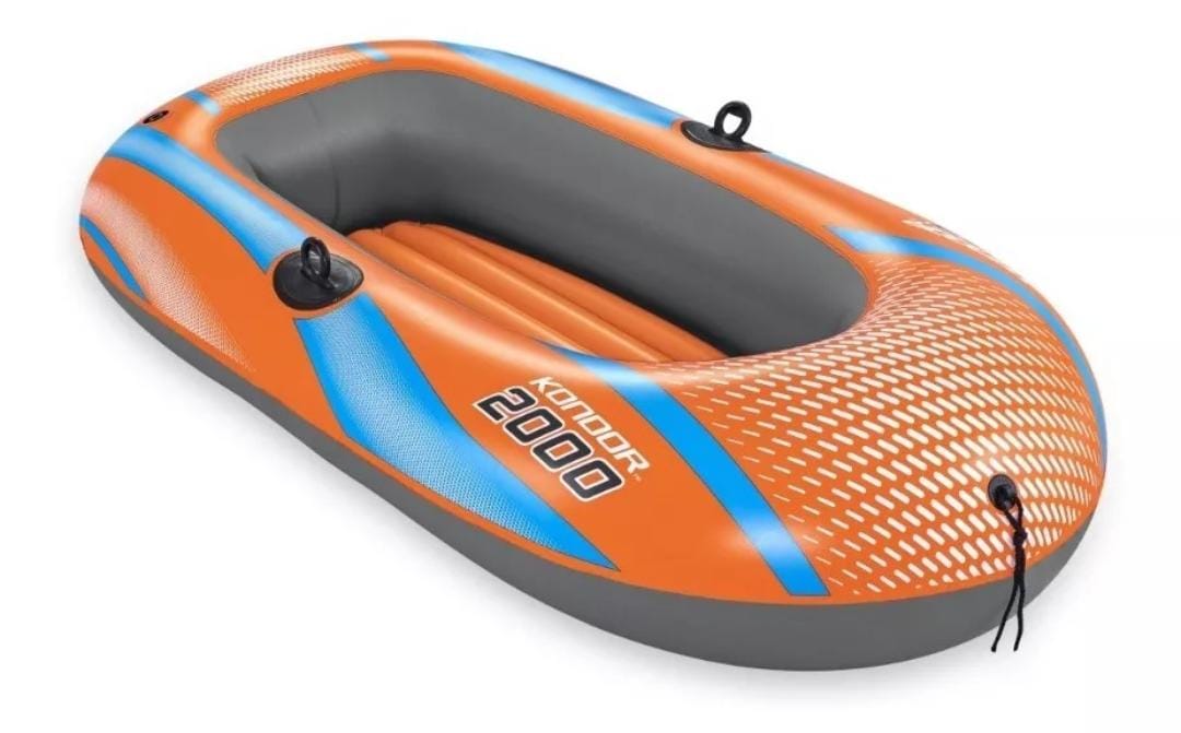 BALSA INFLABLE 1.85M X.97CM COL/NARANJA 2 PERSONAS