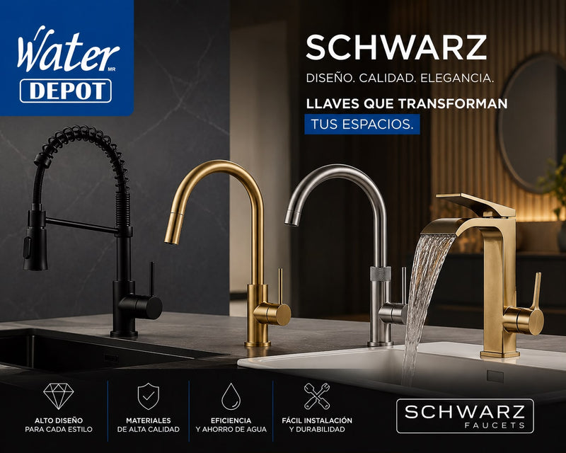 Grifería de lujo a bajo costo | Diseño moderno para cocina y baño | Water Depot