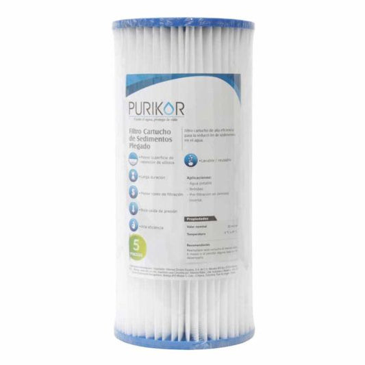 CARTUCHO PLEGADO 20X4.5" 5 MICRAS